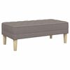 vidaXL Bank mit Kissen Taupe 113 x 57 x 39 cm Stoff