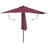 vidaXL Gartenparasol Bordeauxrot 294 x 150 x 224 cm Stoff
