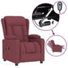 vidaXL Relaxsessel Elektrisch Weinrot Stoff