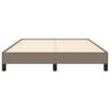vidaXL Bettgestell ohne Matratze Taupe 140x190 cm Stoff