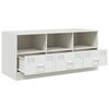 vidaXL TV-Schrank Wei&szlig; 99x39x44 cm Stahl