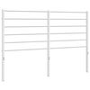 vidaXL Ersatz-Kopfteil Metall Wei&szlig; 135 cm