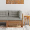 vidaXL Outdoor Ecksofa Massivholz Akazie Natur