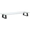 vidaXL Monitorst&auml;nder Schwarz 60x20x8 cm Hartglas und Metall