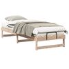 vidaXL Bettrahmen Braun 90 x 210 cm Massives Kiefernholz