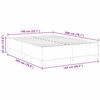 vidaXL Boxspringbett Dunkelgrau 140 x 200 cm Cordstoff