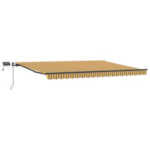 vidaXL Ausziehbare Markise Mehrfarbig 400 x 350 cm Stoff und Aluminium