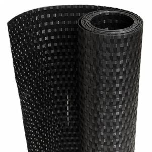 vidaXL Balkon-Sichtschutz Schwarz 300x80 cm Poly Rattan