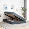 vidaXL Aufbewahrungsbett mit Matratze Dunkelgrau 140 x 190 cm Samt