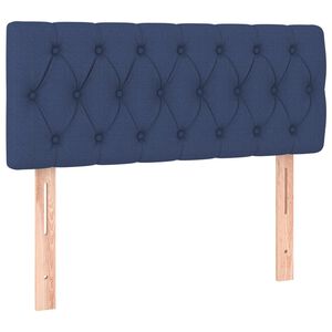 vidaXL Kopfteil Blau 100x7x78/88 cm Stoff