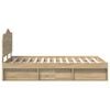 vidaXL Bettrahmen Sonoma 120 x 190 cm Massives Kiefernholz