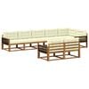 vidaXL Outdoor-Sofagarnitur 8 pcs Natur und Creme