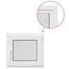 vidaXL Kellerfenster Innenseite Farbe Wei&szlig; RISOR 55 x 50 cm