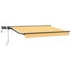 vidaXL Manueller Markisenrahmen mit LEDs Sand 4 &times; 3,5 m