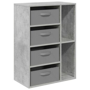 vidaXL Sideboard mit Schubladen Beton Grau 60 x 33,5 x 84 cm