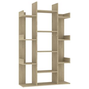 vidaXL B&uuml;cherregal Sonoma-Eiche 86x25,5x140 cm Holzwerkstoff