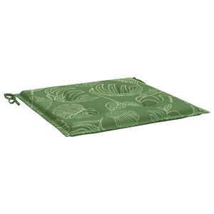 vidaXL Stuhlkissen 4 stk. Oxford-Stoff Gr&uuml;n und Wei&szlig; 50 x 50 x 4 cm