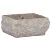 vidaXL Waschbecken Grau 30x30x13 cm Marmor