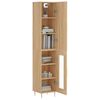 vidaXL Highboard Sonoma-Eiche 34,5x34x180 cm Holzwerkstoff