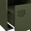 vidaXL Nachttisch Olivgrün 35x39x43,5 cm Stahl
