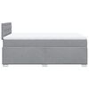 vidaXL Boxspringbett mit Matratze Hellgrau 120x190 cm Stoff
