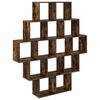 vidaXL Wandregal Raucheiche 120 x 20 x 136 cm Holzwerkstoff