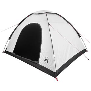 vidaXL Campingzelt 4 Personen Wei&szlig; Blackout