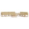 vidaXL Outdoor-Sofagarnitur mit Kissen 7 pcs Wei&szlig; und Beige
