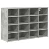 vidaXL Schuhschrank 103 x 30 x 67 cm Holzwerkstoff Betongrau