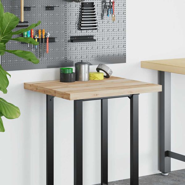 vidaXL Schreibtischplatte Unbehandelt 80x60x4 cm Massivholz Akazie