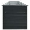 vidaXL Garten-Hochbeet Verzinkter Stahl 400x80x45 cm Anthrazit