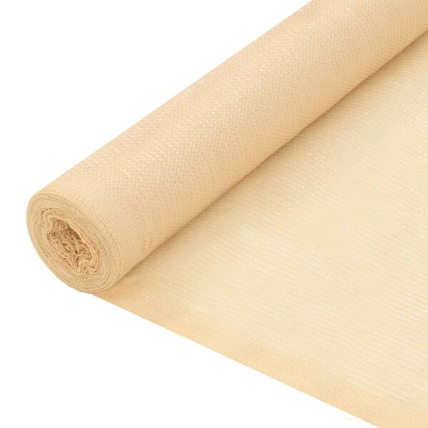vidaXL Sichtschutznetz HDPE 2x25 m Beige