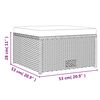 vidaXL 4-tlg. Garten-Lounge-Set mit Auflagen Poly Rattan Schwarz