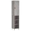 vidaXL Highboard Grau Sonoma 34,5x34x180 cm Holzwerkstoff