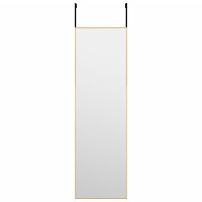 vidaXL Türspiegel Golden 30x100 cm Glas und Aluminium