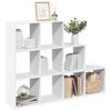 vidaXL Raumteiler-B&uuml;cherregal 3 Stufen Wei&szlig; 137,5x29x103,5 cm