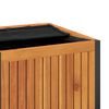 vidaXL Gartenbox 110x45x42/53 cm Massivholz Akazie und Stahl