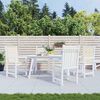 vidaXL Gartenstuhlauflagen f&uuml;r Niedriglehner 4 Stk. Creme 100x50x2 cm