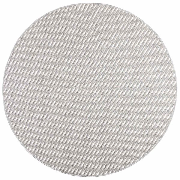 vidaXL Bereichsteppiche Rund LUGO Creme und Grau &Oslash; 120 CM Polyester