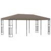 vidaXL Pavillon 6x3 m Taupe Stoff