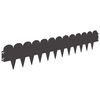 vidaXL Raseneinfassung 20 Stk. 103 x 20 cm Stahl Schwarz