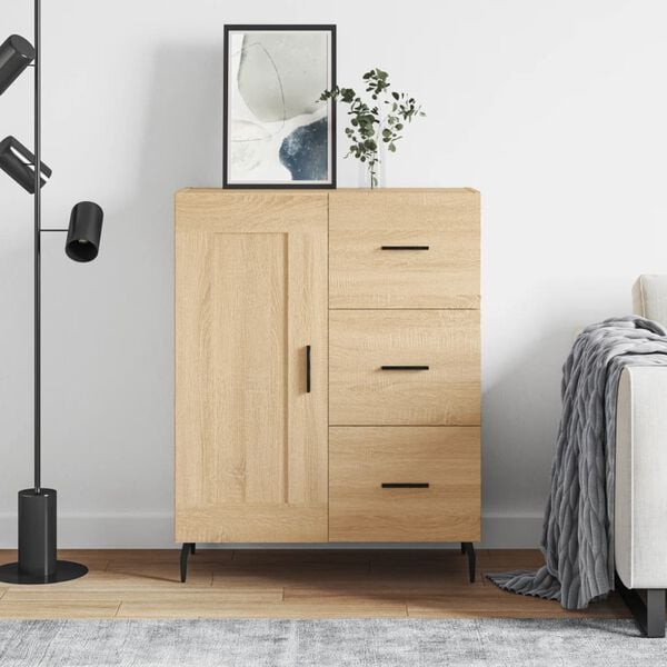 vidaXL Sideboard Sonoma-Eiche 69,5x34x90 cm Holzwerkstoff