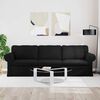vidaXL Sofa Schwarz Gesamtabmessungen: 245 x 82 x 80 cm (B x T x H)