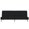 vidaXL Schlafsofa 2-Sitzer Schwarz Stoff