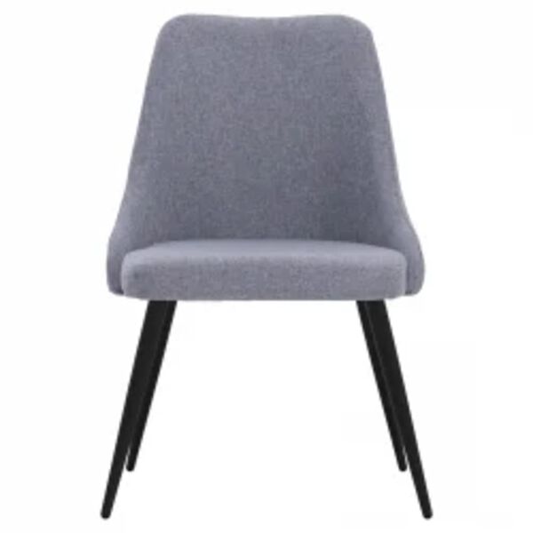 vidaXL Esszimmerst&uuml;hle 4 Stk. Hellgrau Stoff