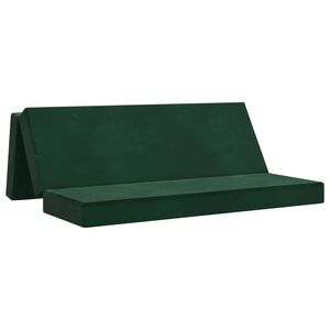 vidaXL Klappsofa Bett 200 x 67 x 45 cm Dunkelgr&uuml;n