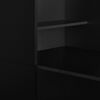 vidaXL Bartisch mit Schrank Schwarz 115x59x200 cm