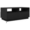 vidaXL Couchtisch mit LED-Leuchten Schwarz 90x49x40 cm