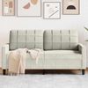 vidaXL 2-Sitzer-Sofa Creme 140 cm Samt