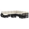 vidaXL Gartensofa-set 12 pcs Schwarz Poly-Rattan